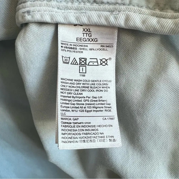 Gap Womens Light Blue Jacket Size XXL - Picture 10 of 10
